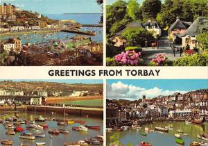 BR90661 devon greetings from torbay ship bateaux  uk