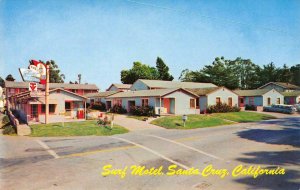 SURF MOTEL East Cliff Drive Roadside SANTA CRUZ, CA c1950s Vintage Postcard