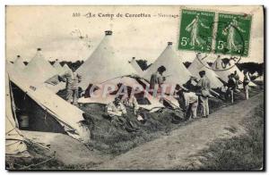 Old Postcard Militaria Camp of Cercottes Cleaning