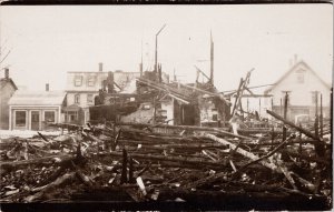 Yarmouth Fire 1921 Yarmouth NS Nova Scotia Real Photo Postcard H37