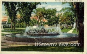 Fountain, City Park in Fremont, Nebraska