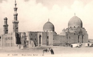 Vintage Postcard Monumental Mosque Sultan Barkuk Landmark Cairo Egypt