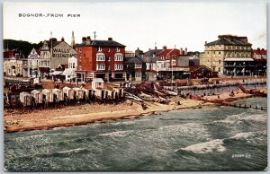 Bognor From Pier Bognor Regis West Sussex Walls Restaurant Boats Ships Postcard