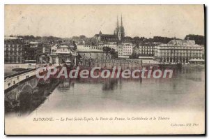 Postcard Old Bayonne Bridge Holy Spirit Porte de France the Cathedral and the...