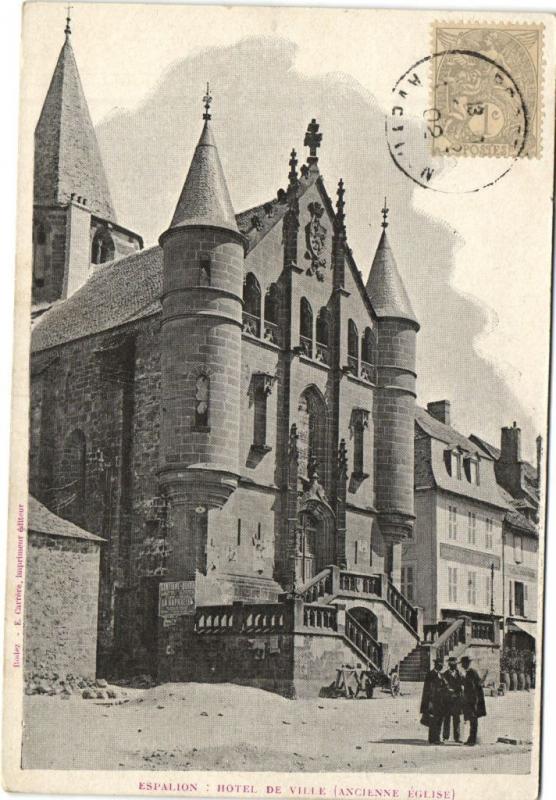 CPA ESPALION - Hotel de Ville (ancienne Église) (174026)