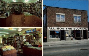 North Bay Ontario ON Allison the Bookman Used Bookstore Vintage Postcard