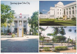 CEBU CITY, Philippines; City Hall, Cebu Capitol, Fuente Osmena, 50-70s