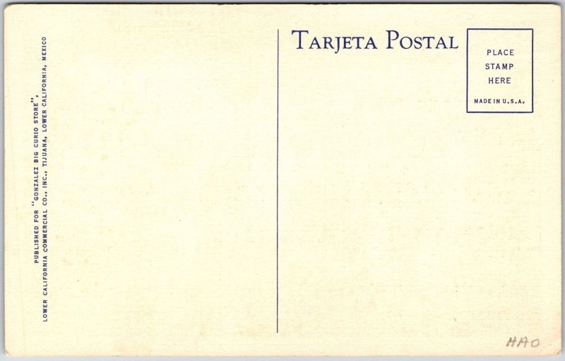 Mexicali Beer Hall Longest Bar In The World Tijuana Mexico Postcard