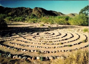 Scottsdale, AZ Arizona  STONE LARYRINTH~FRANCISCAN RENEWAL CENTER  4X6 Postcard