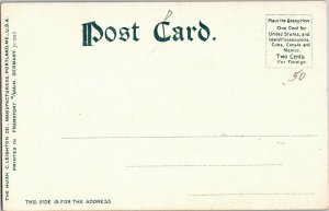 Bishop and Clark Lighthouse off Point Gammon Cape Cod MA UDB Vtg Postcard Q35