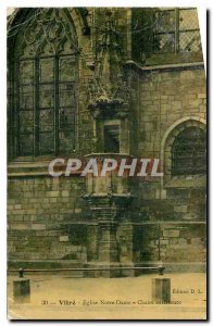 Old Postcard Glass Notre Dame Church Outdoor Chair