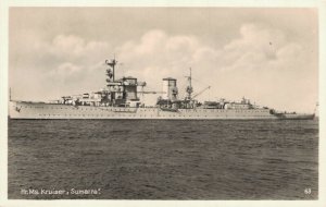 Hr. Ms. Kruiser Sumatra Battleship RPPC  06.25