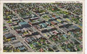 Oklahoma El Reno Birds Eye View 1947 Curteich