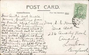 Liverpool Merseyside Cuanrder Steamer Ship Arriving at Liverpool Vintage PC