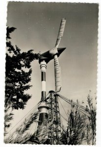 Algeria 1960 Unused Postcard Algiers Power Plant Wind Turbine