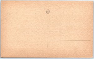 c1900s Liege, Belgium Le Perron Column Monument Tinted Market Square Shops A343