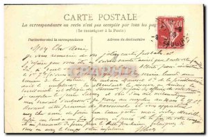 Old Postcard Notre Dame Paris Porte cenbtrale