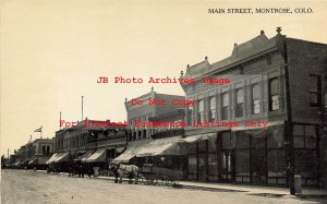 CO, Montrose, Colorado, Main Street, Business Section, Curteich