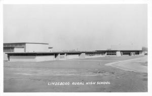 Lindsborg Kansas~Rural High School Postcard RPPC 1940s-1950s