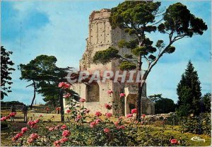 Modern Postcard Nimes (Gard) La Tour Magne Roman monument dating from the lat...