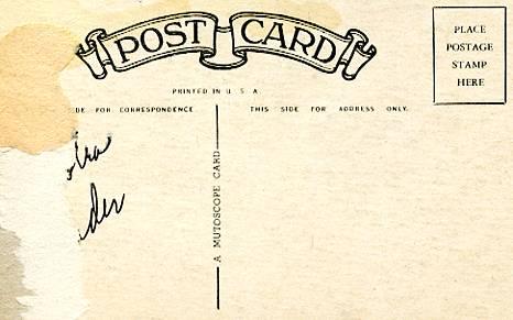 Glen Miller Autograph (A Mutoscope Card)