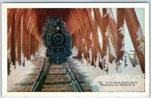 c1940s Sierra Mountains, Calif. Southern Pacific Railroad Marysville Cancel A206