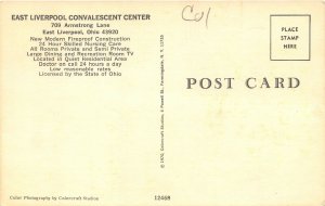 East Liverpool Ohio 1960s Postcard Convalescent Center Columbiana County