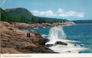 Ocean Drive Acadia National Park Maine Postcard PC393