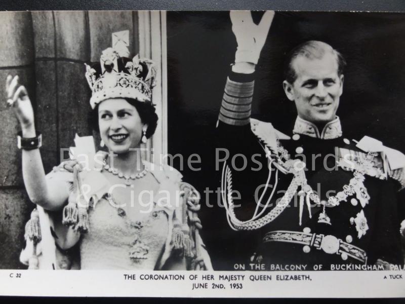 Tuck RP Queen Elizabeth ll Coronation ON THE BALCONY BUCK PAL 2nd June 1953 C32