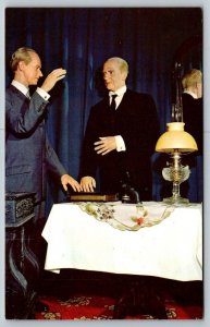 President Coolidge Wax Museum Swearing in Vermont    Postcard