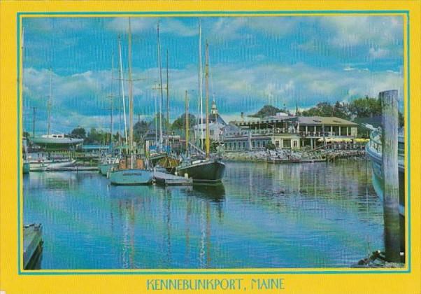 Maine Kennebunkport Harbor Scene