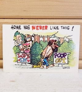 Vintage Postcard Plastichrome 1950s Humor Love 3.5 x 5.5 Unused CHROME