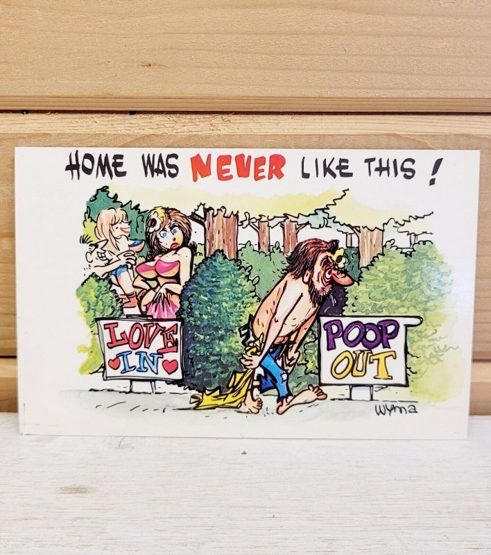 Vintage Postcard Plastichrome 1950s Humor Love 3.5 x 5.5 Unused CHROME