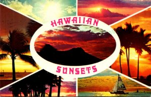 Hawaii Beautiful Hawaiian Sunsets Multi View 1980