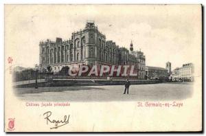 Postcard Old St Germain En Laye Chateau main Facade