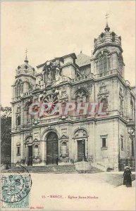Old Postcard Nancy Saint Nicolas Church