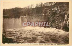 Old Postcard Eymoutiers H V Trams DEPARTMENTAL Dam for the derivation of the ...