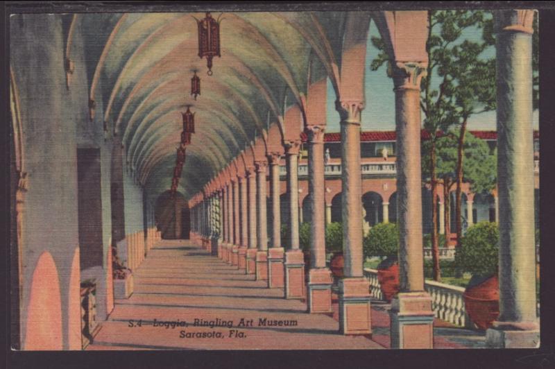 Loggia,Ringling Art Museum,Sarasota,FL Postcard