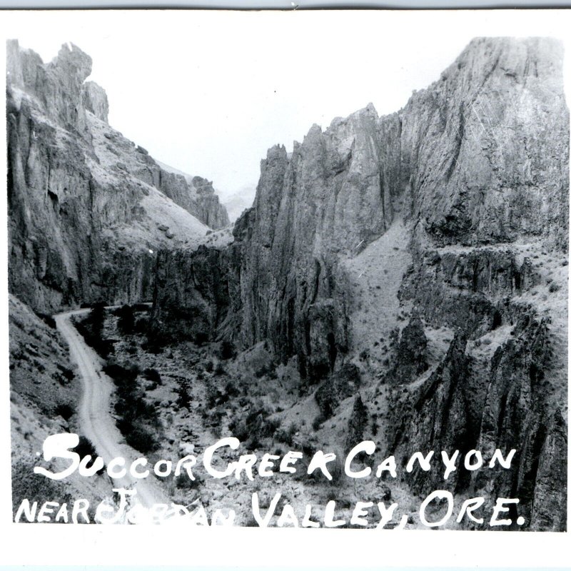 c1950s Jordan Valley, Ore RPPC Succor Creek Canyon Real Photo Postcard A101