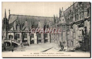 Rouen Postcard Old Courthouse