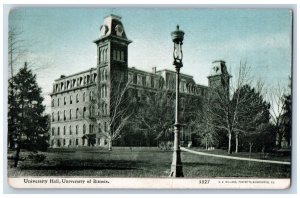 Bloomington Illinois IL Postcard University Hall Illinois 1910 Vintage Antique