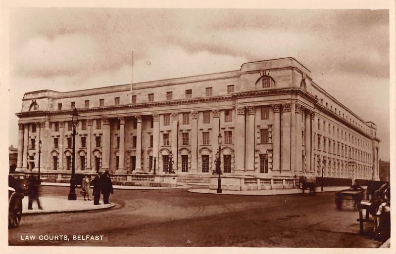 uk12929 law courts belfast Northern Ireland real photo uk