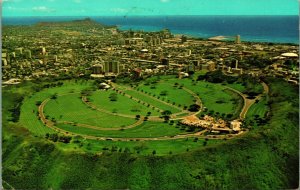 Pacific National Memorial Cemetery Pauwina Hawaii HI Chrome Postcard Q13