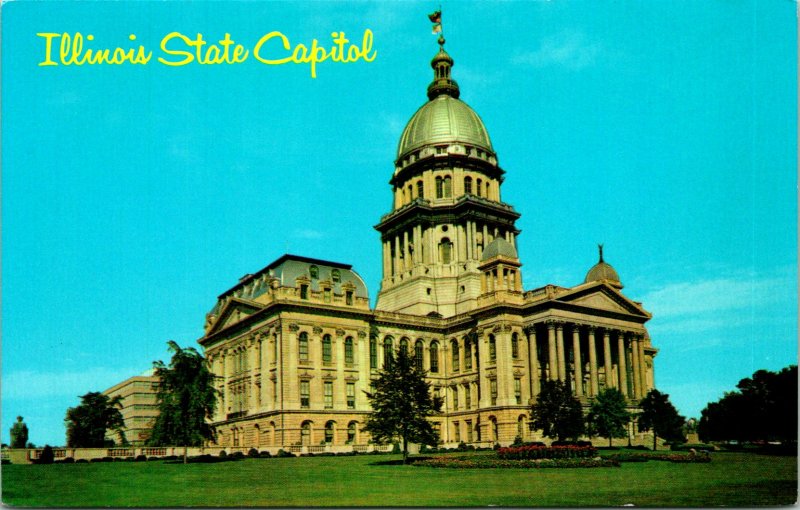 Springfield IL State Capitol Building Postcard unused (21315)