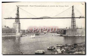Old Postcard Marseille Transporter Bridge