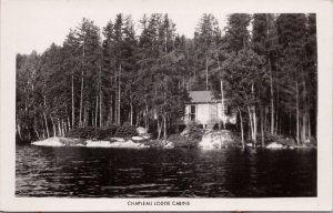 Chapleau Lodge Cabins Ontario ON Unused Real Photo Postcard H37