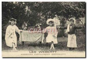 Postcard The Old Weberty wonderful fantastic Acrobats
