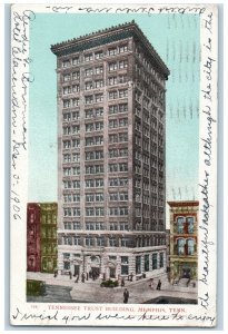 Memphis Tennessee TN Postcard Tennessee Trust Building Exterior Roadside 1906