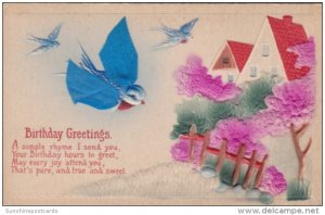 Birthday Greetings With Flying Bird