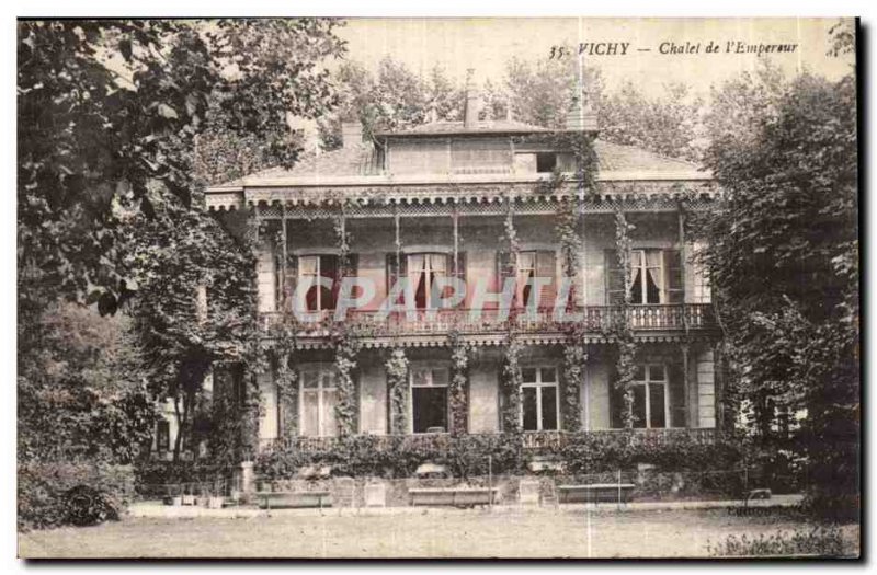 Vichy Old Postcard Cabin & # 39empereur of Napoleon III